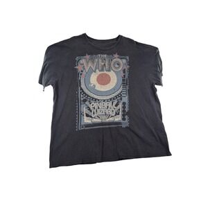 The Who Pinball Wizard 1969 Rock Band Graphic T-Shirt Faded Black XL